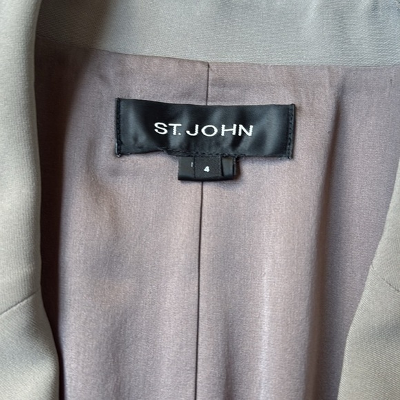 St. John Gray Blazer Coat - Picture 10 of 12
